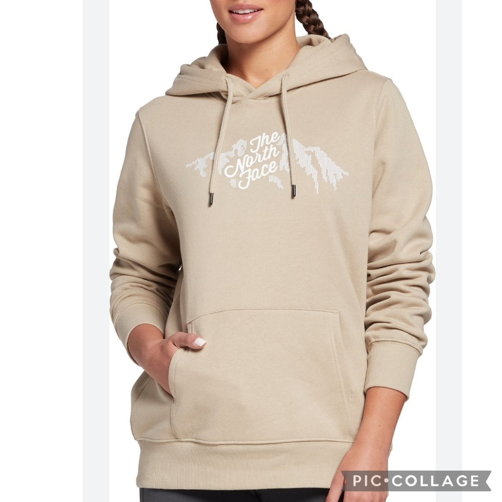 The North Face Hoodie TNF Hooded Hood Sweatshirt Mountain Logo Monogram Size S